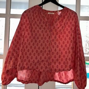 Doen Pink Floral Blouse